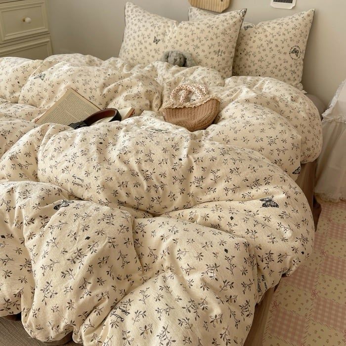 4Pcs Cloud Linen | Set Đũi Mây Phong cách trẻ trung hiện đại | ID 4PCSCLOUDLINE17