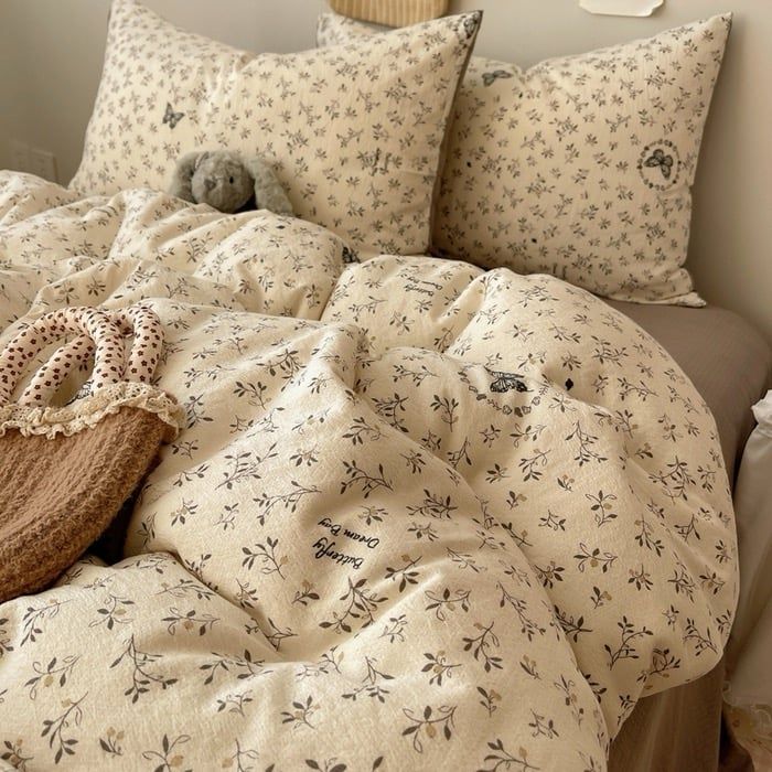 4Pcs Cloud Linen | Set Đũi Mây Phong cách trẻ trung hiện đại | ID 4PCSCLOUDLINE17