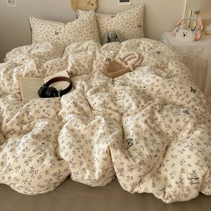 4Pcs Cloud Linen | Set Đũi Mây Phong cách trẻ trung hiện đại | ID 4PCSCLOUDLINE17