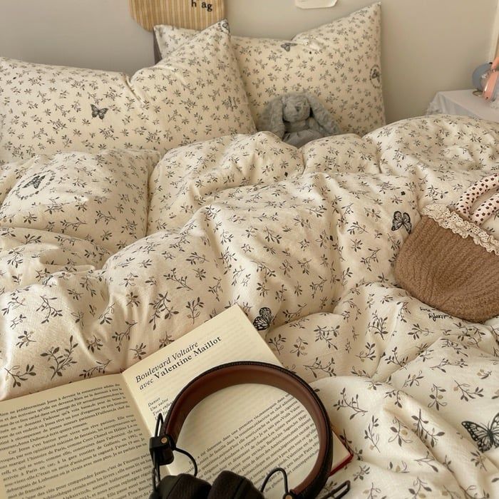 4Pcs Cloud Linen | Set Đũi Mây Phong cách trẻ trung hiện đại | ID 4PCSCLOUDLINE17