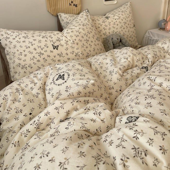 4Pcs Cloud Linen | Set Đũi Mây Phong cách trẻ trung hiện đại | ID 4PCSCLOUDLINE17