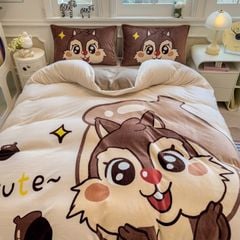 Set 4 Món Nỉ Nhung 200gr hình in 3D Sox Chip&Dane