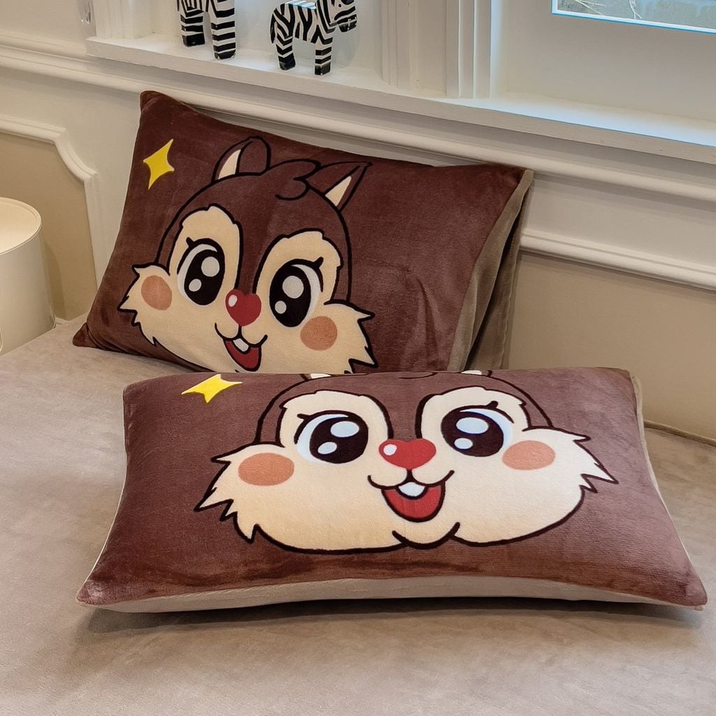 Set 4 Món Nỉ Nhung 200gr hình in 3D Sox Chip&Dane