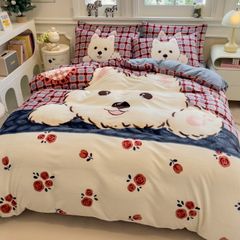 Set 4 Món Nỉ Nhung 200gr hình in 3D SnowDog