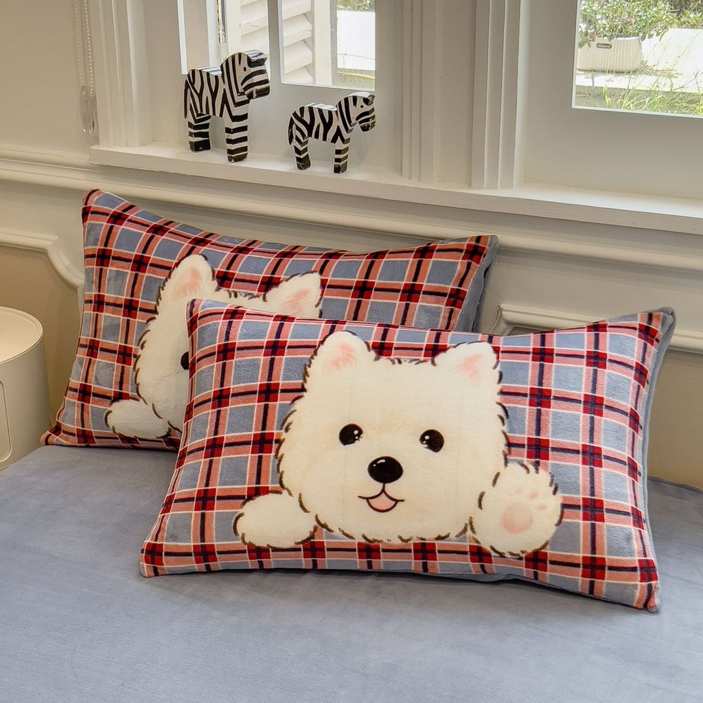 Set 4 Món Nỉ Nhung 200gr hình in 3D SnowDog