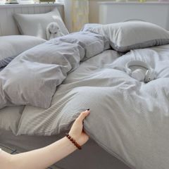 4Pcs Japan Linen |  Standard size duvet cover Bedding Set Drap Freesize | ID CL4P025COV015