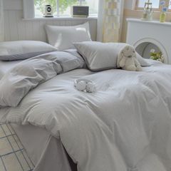 4Pcs Japan Linen |  Standard size duvet cover Bedding Set Drap Freesize | ID CL4P025COV015