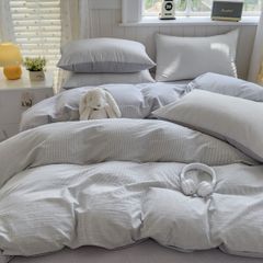 4Pcs Japan Linen |  Standard size duvet cover Bedding Set Drap Freesize | ID CL4P025COV015