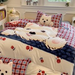 Set 4 Món Nỉ Nhung 200gr hình in 3D SnowDog