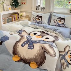 Set 4 Món Nỉ Nhung 200gr hình in 3D Penguin