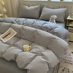 4Pcs Japan Linen |  Standard size duvet cover Bedding Set Drap Freesize | ID CL4P025COV017