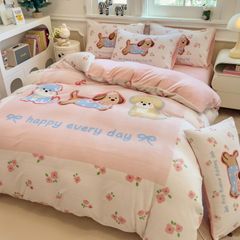 Set 4 Món Nỉ Nhung 200gr hình in 3D Snopydog Happy Every Day