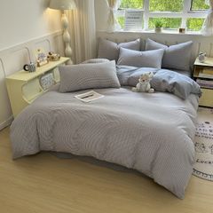 4Pcs Japan Linen |  Standard size duvet cover Bedding Set Drap Freesize | ID CL4P025COV017