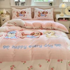 Set 4 Món Nỉ Nhung 200gr hình in 3D Snopydog Happy Every Day