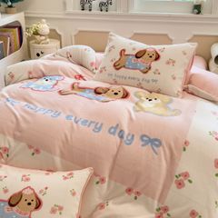 Set 4 Món Nỉ Nhung 200gr hình in 3D Snopydog Happy Every Day