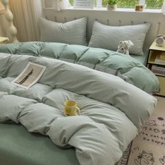 4Pcs Japan Linen |  Standard size duvet cover Bedding Set Drap Freesize | ID CL4P025COV018