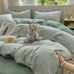 4Pcs Japan Linen |  Standard size duvet cover Bedding Set Drap Freesize | ID CL4P025COV018