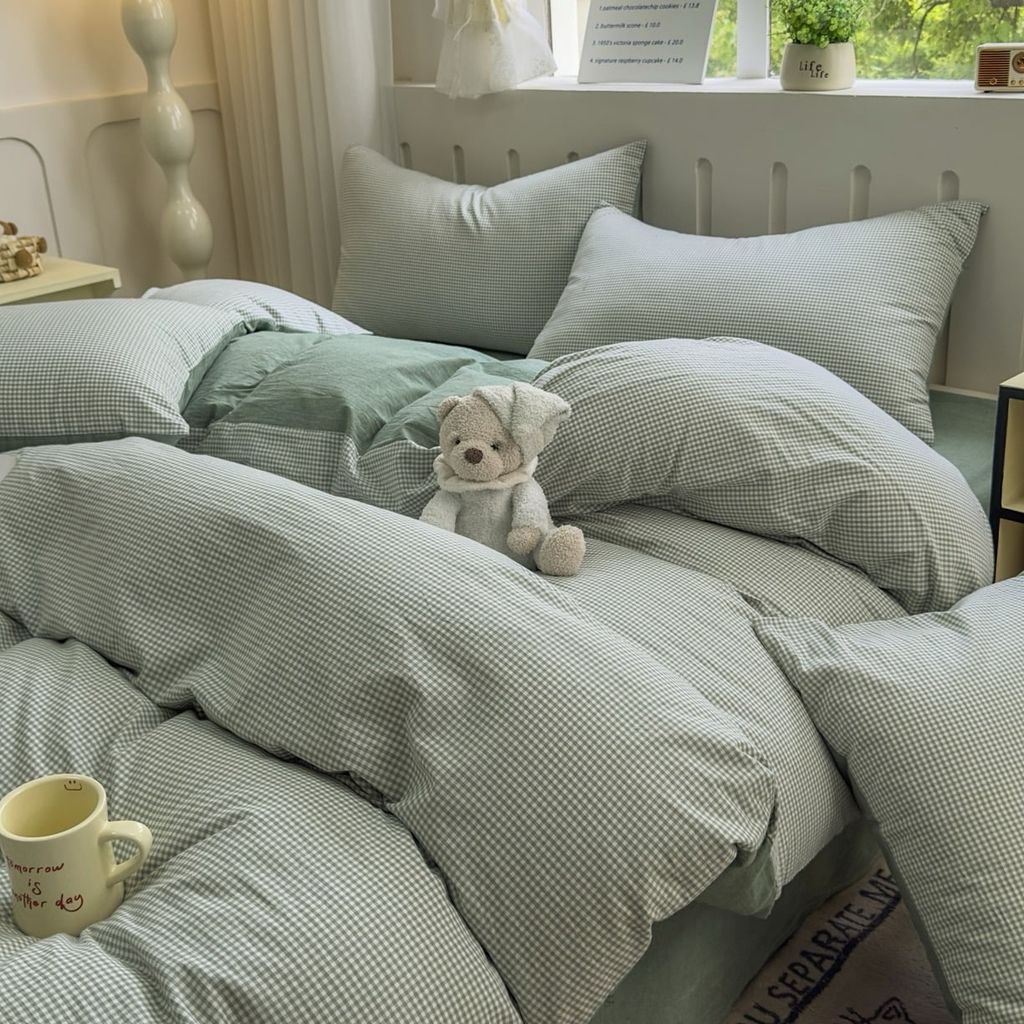 4Pcs Japan Linen |  Standard size duvet cover Bedding Set Drap Freesize | ID CL4P025COV018