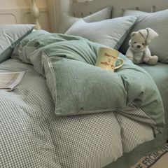 4Pcs Japan Linen |  Standard size duvet cover Bedding Set Drap Freesize | ID CL4P025COV018