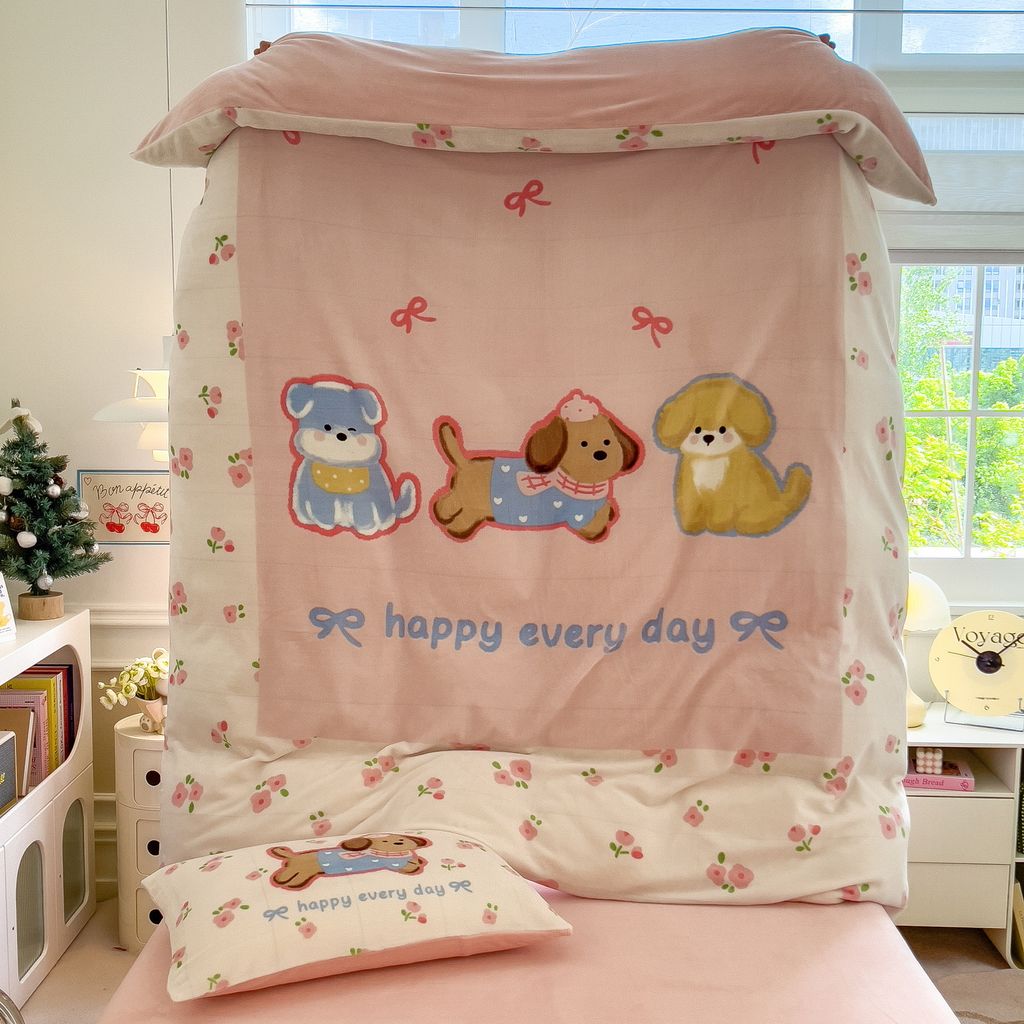 Set 4 Món Nỉ Nhung 200gr hình in 3D - 11 Mầu sắc đáng yêu