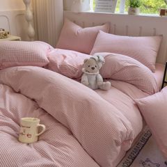 4Pcs Japan Linen |  Standard size duvet cover Bedding Set Drap Freesize | ID CL4P025COV019