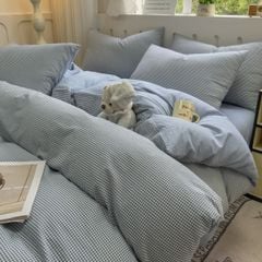 4Pcs Japan Linen |  Standard size duvet cover Bedding Set Drap Freesize | ID CL4P025COV014