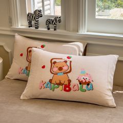 Set 4 Món Nỉ Nhung 200gr hình in 3D Capybara