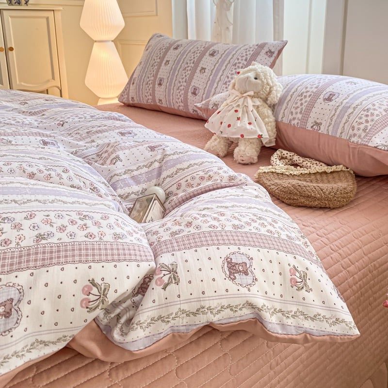 4Pcs Cotton Đũi Vintage Chần Phủ Freesize CodeSku84094