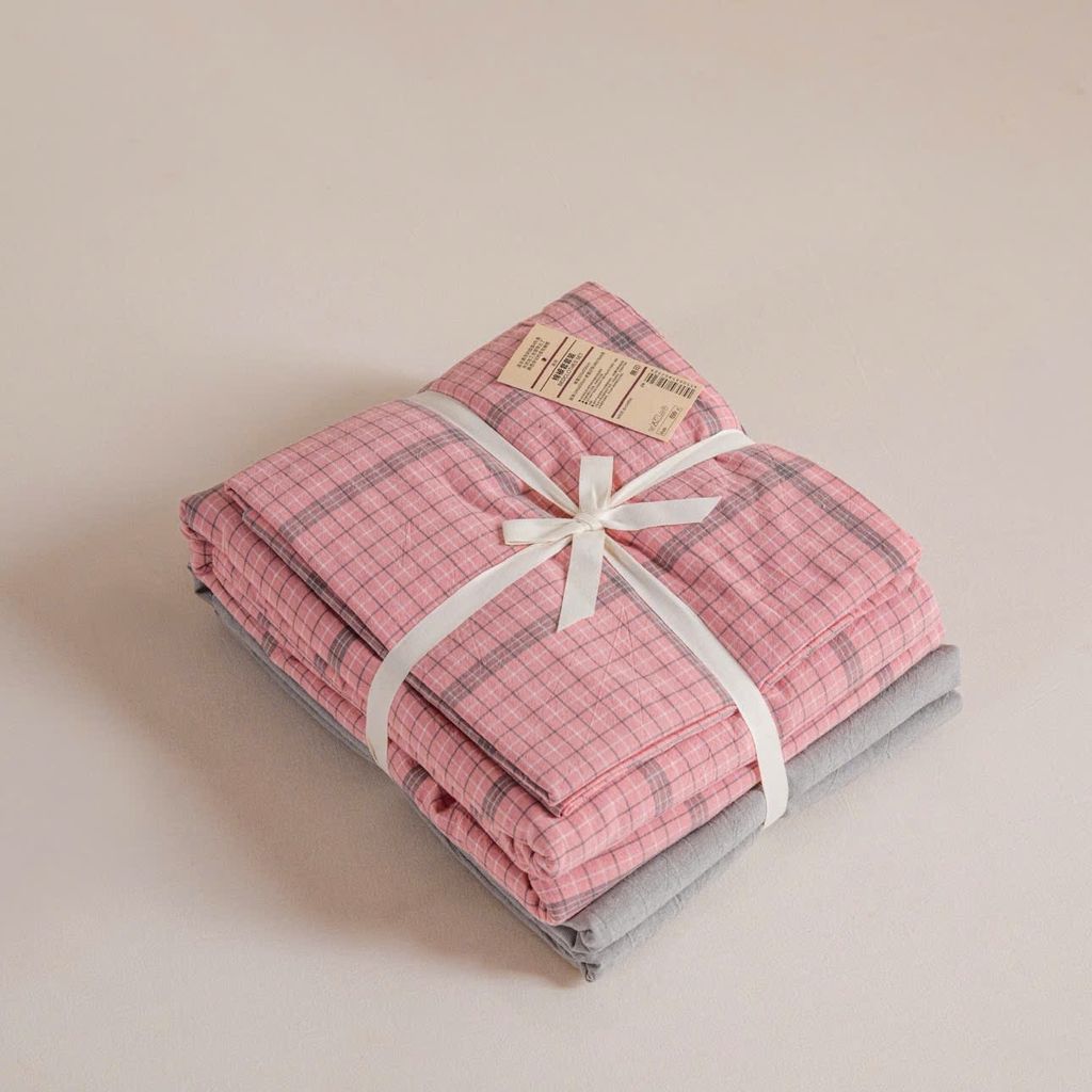 4Pcs Cotton Linen Japan | Set Cotton Đũi Nhật 4 Món Tiêu Chuẩn | ID 4PCSMUJPCLINENID17