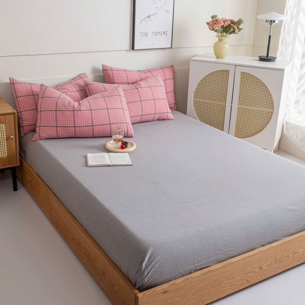 4Pcs Cotton Linen Japan | Set Cotton Đũi Nhật 4 Món Tiêu Chuẩn | ID 4PCSMUJPCLINENID17