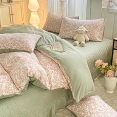 4Pcs Cotton Đũi Vintage Chần Phủ Freesize CodeSku84096