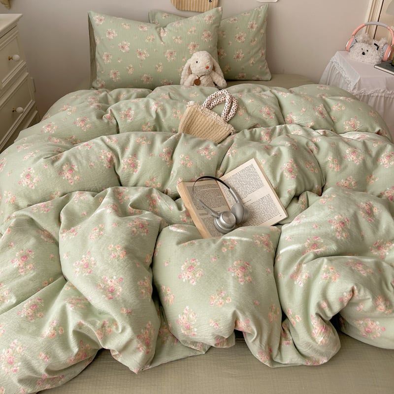 4Pcs Cloud Linen | Set Đũi Mây Phong cách trẻ trung hiện đại | ID 4PCSCLOUDLINE19