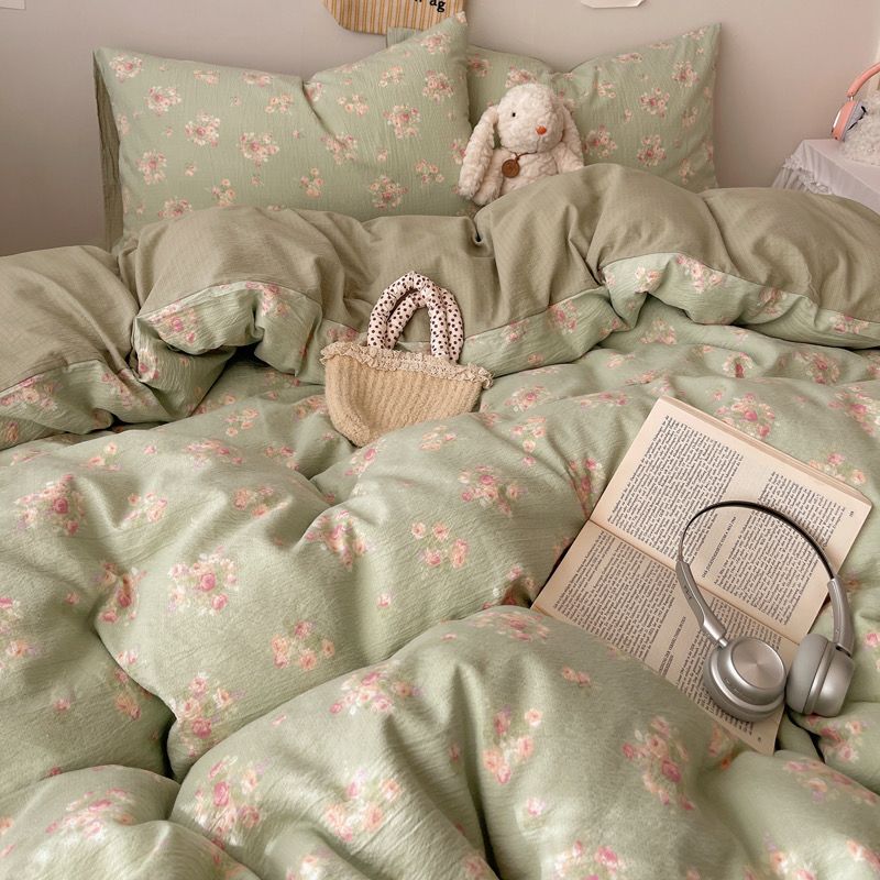 4Pcs Cloud Linen | Set Đũi Mây Phong cách trẻ trung hiện đại | ID 4PCSCLOUDLINE19