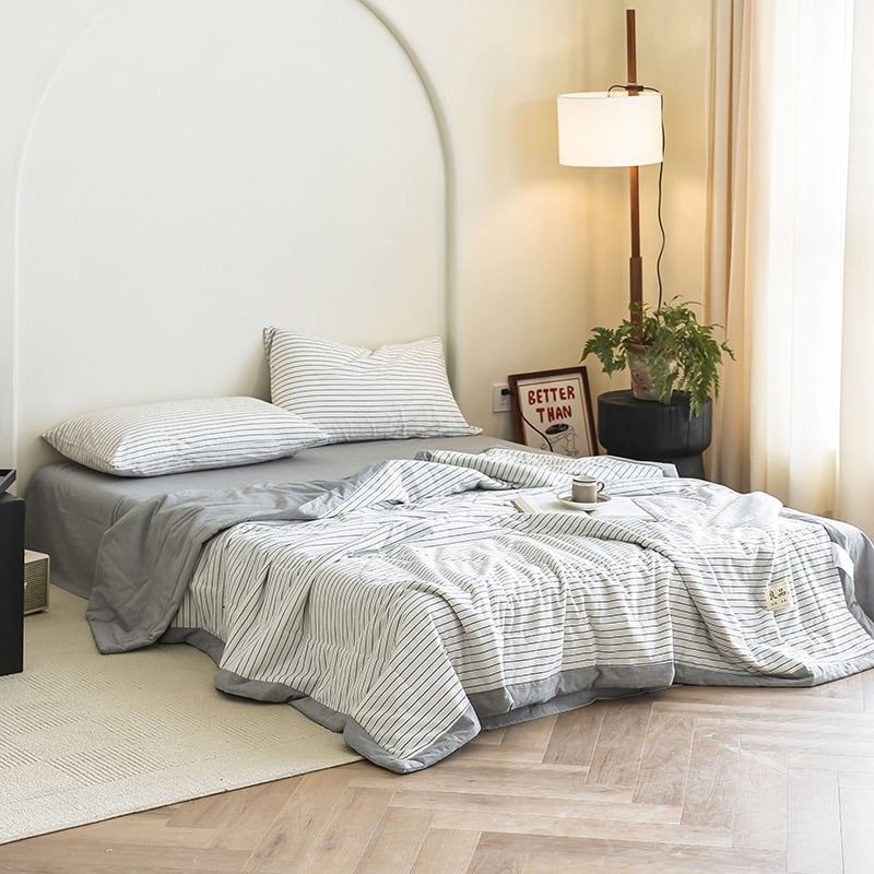 4Pcs Japan Linen |  New Colection  Bedsets Summer Blanket 230*200 Drap Freesize | ID jp025015