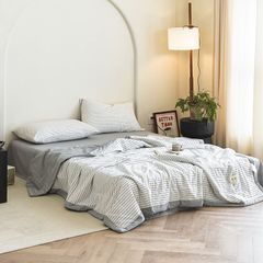 4Pcs Japan Linen |  New Colection  Bedsets Summer Blanket 230*200 Drap Freesize | ID jp025015