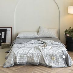 4Pcs Japan Linen |  New Colection  Bedsets Summer Blanket 230*200 Drap Freesize | ID jp025015