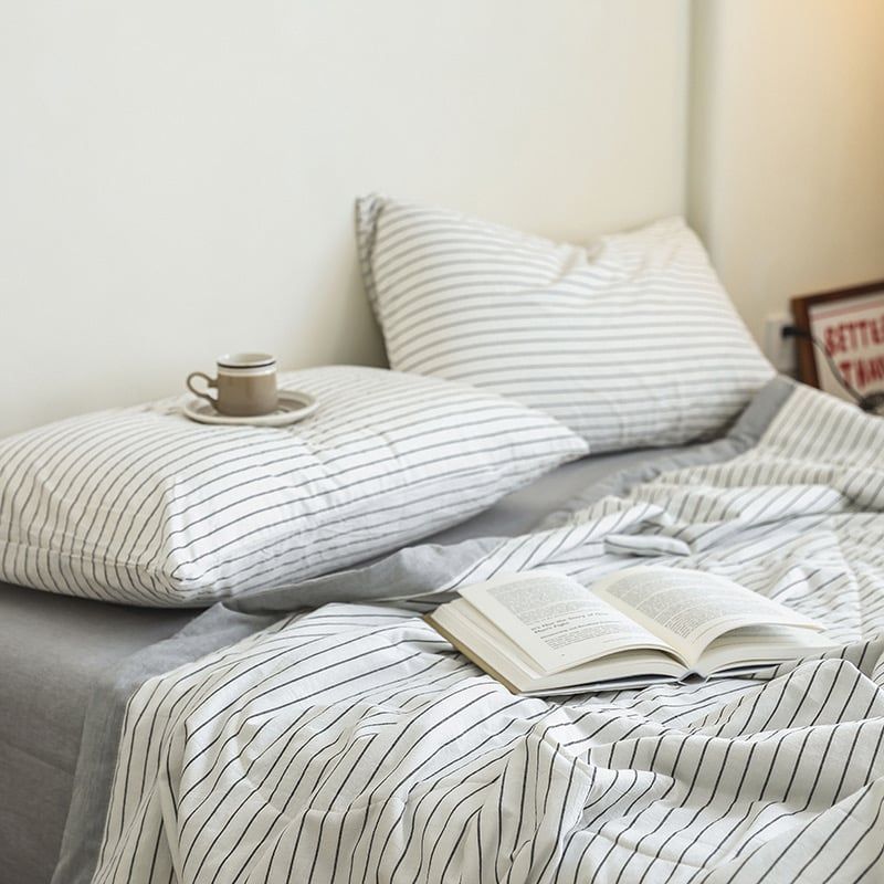 4Pcs Japan Linen |  New Colection  Bedsets Summer Blanket 230*200 Drap Freesize | ID jp025015