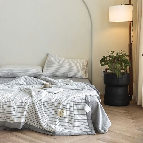 4Pcs Japan Linen |  New Colection  Bedsets Summer Blanket 230*200 Drap Freesize | ID jp025015