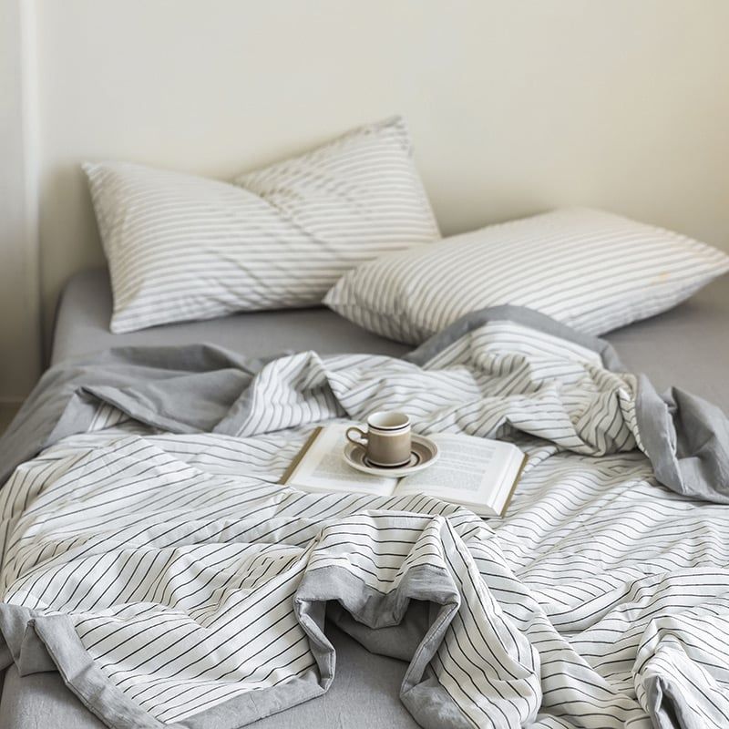 4Pcs Japan Linen |  New Colection  Bedsets Summer Blanket 230*200 Drap Freesize | ID jp025015