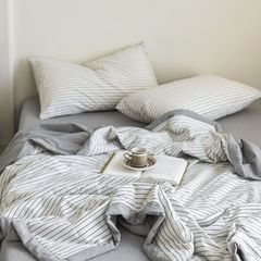 4Pcs Japan Linen |  New Colection  Bedsets Summer Blanket 230*200 Drap Freesize | ID jp025015