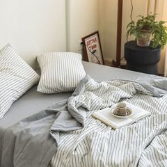 4Pcs Japan Linen |  New Colection  Bedsets Summer Blanket 230*200 Drap Freesize | ID jp025015