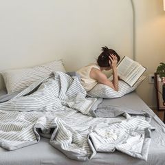 4Pcs Japan Linen |  New Colection  Bedsets Summer Blanket 230*200 Drap Freesize | ID jp025015