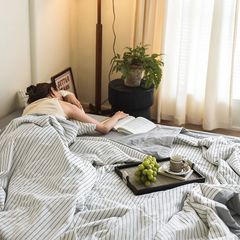 4Pcs Japan Linen |  New Colection  Bedsets Summer Blanket 230*200 Drap Freesize | ID jp025015