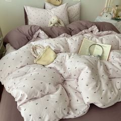 4Pcs Cloud Linen | Set Đũi Mây Phong cách trẻ trung hiện đại | ID 4PCSCLOUDLINE20