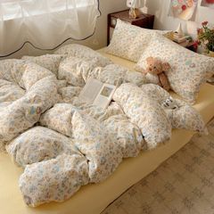 4Pcs PreCloud Linen | Set Đũi Xu Kem Style trẻ trung hiện đại | ID 4PCSPRECLOUD75