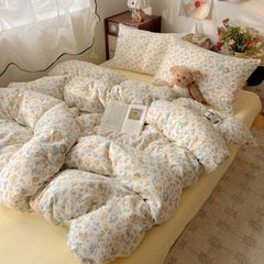 4Pcs PreCloud Linen | Set Đũi Xu Kem Style trẻ trung hiện đại | ID 4PCSPRECLOUD75