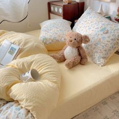 4Pcs PreCloud Linen | Set Đũi Xu Kem Style trẻ trung hiện đại | ID 4PCSPRECLOUD75