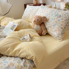 4Pcs PreCloud Linen | Set Đũi Xu Kem Style trẻ trung hiện đại | ID 4PCSPRECLOUD75