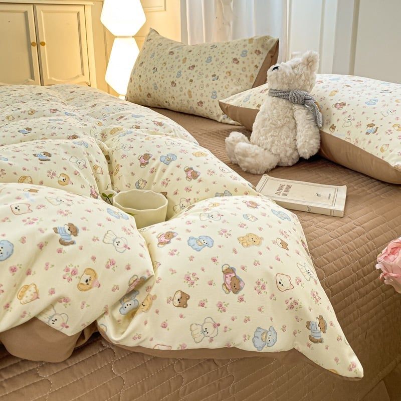 4Pcs Cotton Đũi Vintage Chần Phủ Freesize CodeSku84099