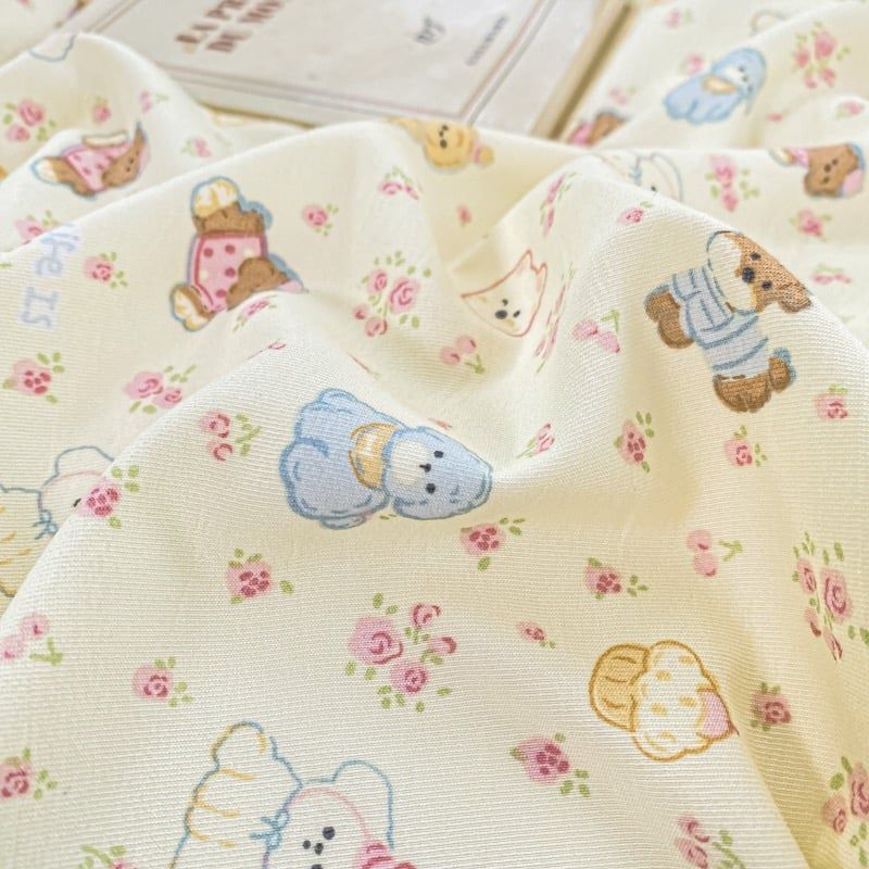 4Pcs Cotton Đũi Vintage Chần Phủ Freesize CodeSku84099